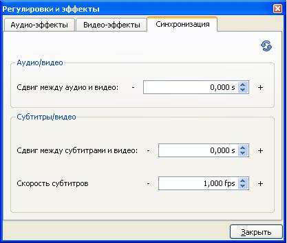 VLC эффект синхронизации